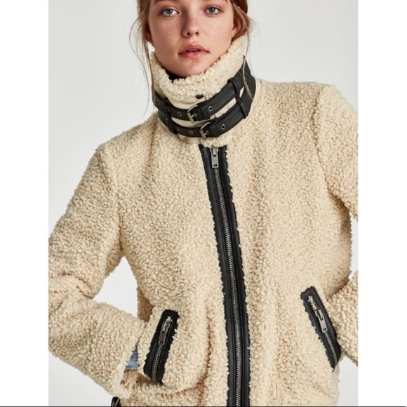 zara sheep jacket